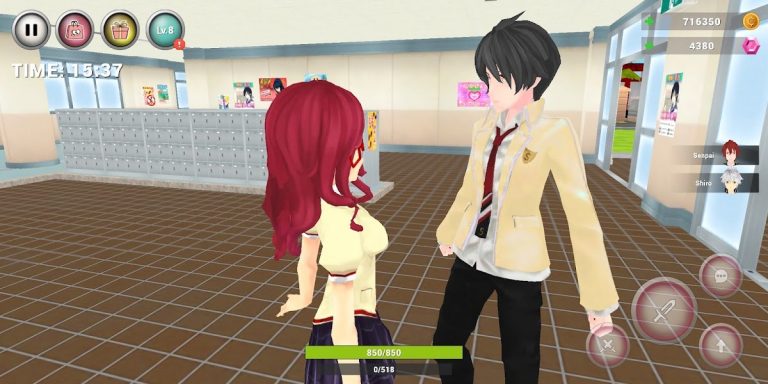 Anime High School Simulator для Android — скриншот 4