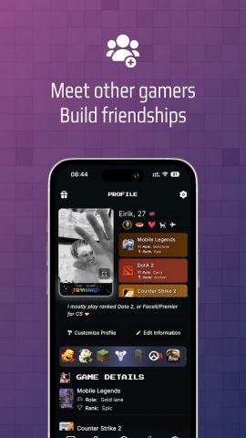 Arena — Поиск Тиммейтов для Android — скриншот 1