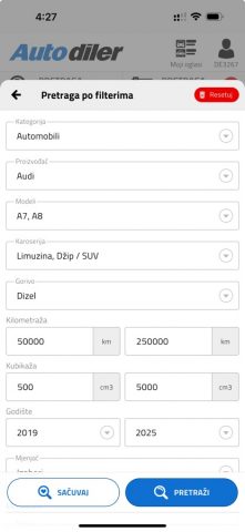 AutoDiler для iOS — скриншот 3