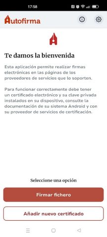 Autofirma App для Android — скриншот 2