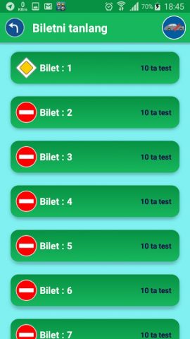 Авто Имтиҳон для Android — скриншот 2