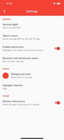 BPM Tap для iOS — скриншот 4