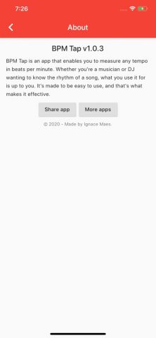 BPM Tap для iOS — скриншот 5