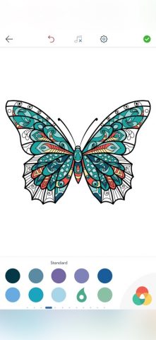 Бабочки Раскраски Для Взрослых для iOS — скриншот 4