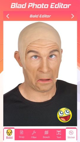 Bald photo Editor для iOS — скриншот 1