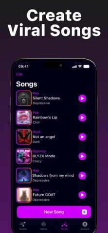 Banger: AI Music Generator для iOS — скриншот 3