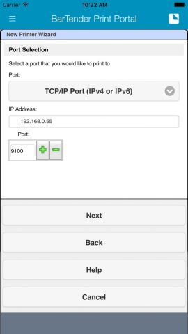 BarTender Print Portal App для iOS — скриншот 5