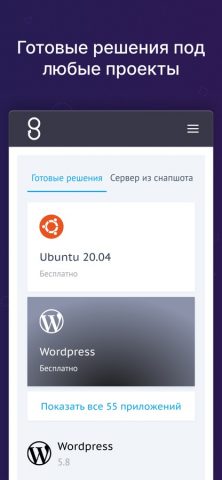 Beget — панель управления для iOS — скриншот 3