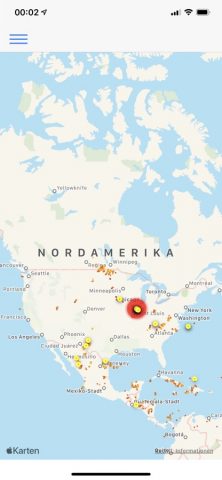 BlitzortungLive для iOS — скриншот 1