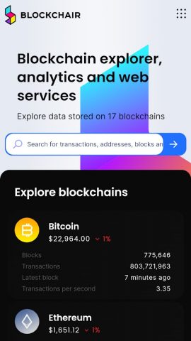 Blockchair: Block Explorer для Android — скриншот 3
