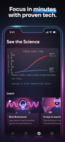 Brain.fm: Focus & Sleep Music для iOS — скриншот 3