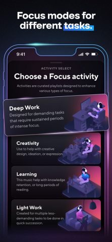 Brain.fm: Focus & Sleep Music для iOS — скриншот 4