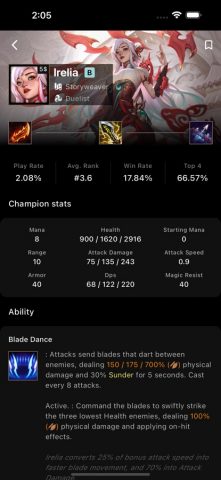 Builds for TFT — LoLChess для iOS — скриншот 1