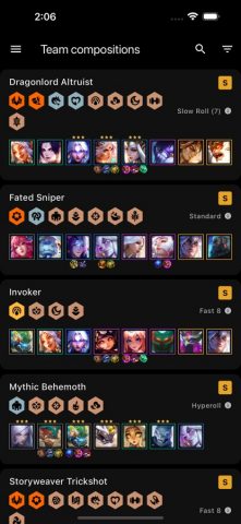 Builds for TFT — LoLChess для iOS — скриншот 4