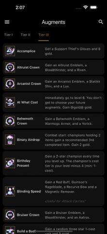 Builds for TFT — LoLChess для iOS — скриншот 5