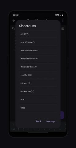 C Compiler для Android — скриншот 3