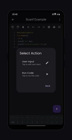 C Compiler для Android — скриншот 4