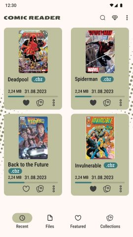 Читалка комиксов (cbz/cbr) для Android — скриншот 1