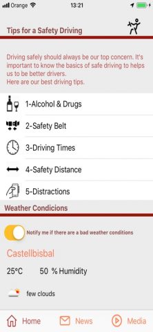 CK Safety Driving для iOS — скриншот 1