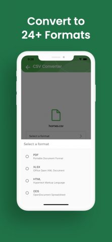 CSV Конвертер: CSV в PDF для iOS — скриншот 3