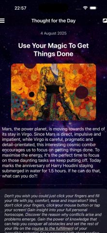 Cainer Horoscopes для iOS — скриншот 1