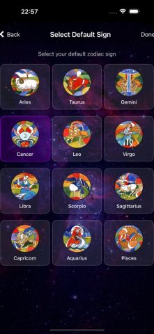 Cainer Horoscopes для iOS — скриншот 2