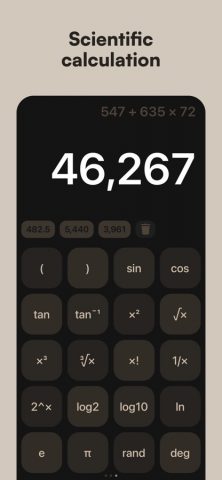 Calculator M+ для iOS — скриншот 3