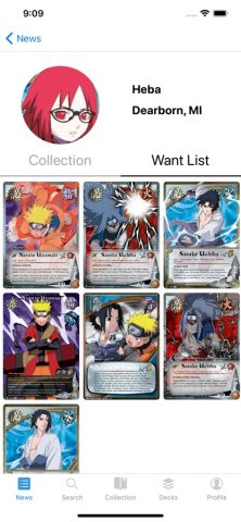 Card Collector: Naruto Edition для iOS — скриншот 1