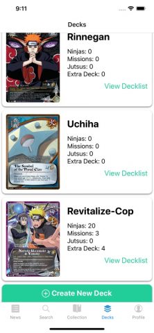 Card Collector: Naruto Edition для iOS — скриншот 2