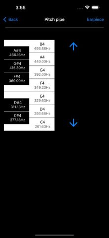 CarlTune — Chromatic Tuner для iOS — скриншот 3