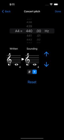 CarlTune — Chromatic Tuner для iOS — скриншот 5