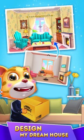 Cat Runner: Decorate Home для Android — скриншот 4
