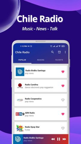 Chile Radio — Online FM Radio для Android — скриншот 2