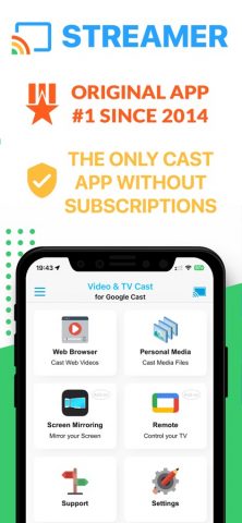 Chromecast TV Streamer #1 для iOS — скриншот 1