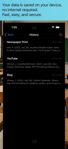 Citation Generator для iOS — скриншот 4