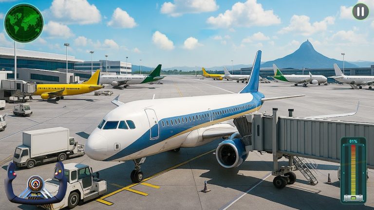 City Pilot Cargo Plane Games для Android — скриншот 1