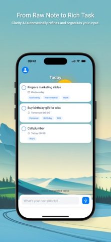 Clarity AI: Ideas to Tasks для iOS — скриншот 2
