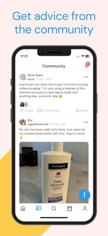 Clear: Social Skincare Tracker для Android — скриншот 3