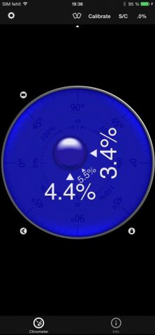 Clinometer + bubble level для iOS — скриншот 2