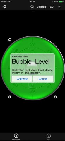 Clinometer + bubble level для iOS — скриншот 4