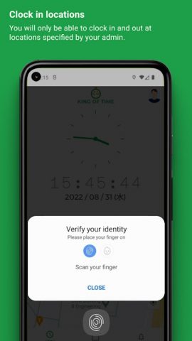 Clock-in KING OF TIME для Android — скриншот 2