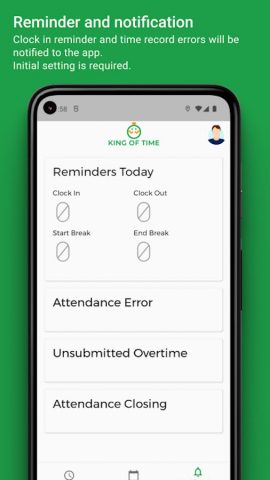 Clock-in KING OF TIME для Android — скриншот 4