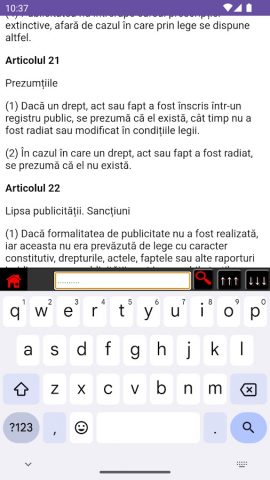 Codul Civil al României для Android — скриншот 3