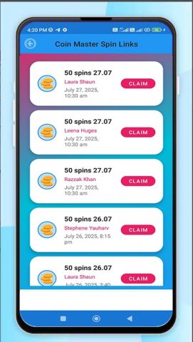 Coin Master Spin Links для Android — скриншот 2