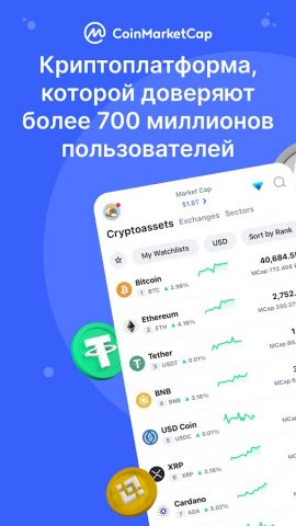CoinMarketCap — Криптовалюта для Android — скриншот 1