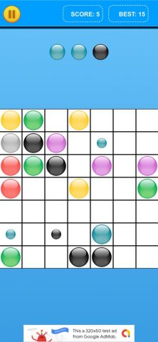 Color Lines — Brain game для iOS — скриншот 4