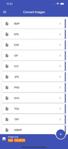 Convert Images для iOS — скриншот 1