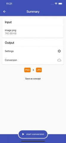 Convert Images для iOS — скриншот 2