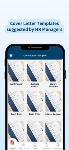 Cover Letter Templates для iOS — скриншот 2