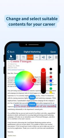 Cover Letter Templates для iOS — скриншот 3
